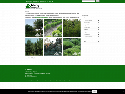 maciumedelynas.lt snapshot
