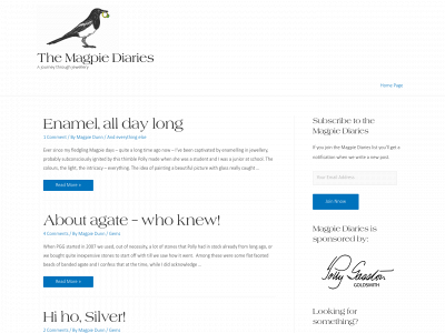 themagpiediaries.com snapshot