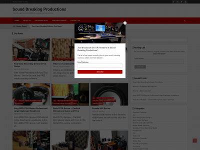 www.soundbreakingproductions.com snapshot
