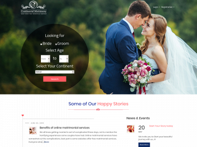 continentalmatrimony.com snapshot