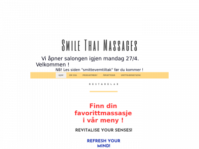 smilethaimassages.no snapshot