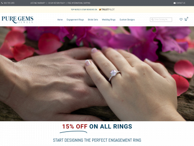 puregemsjewels.com snapshot