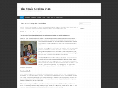 singlecookingman.com snapshot