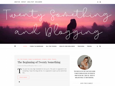 twentysomethingandblogging.com snapshot