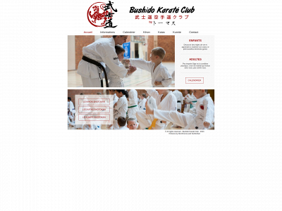 bushidokarateclub.be snapshot