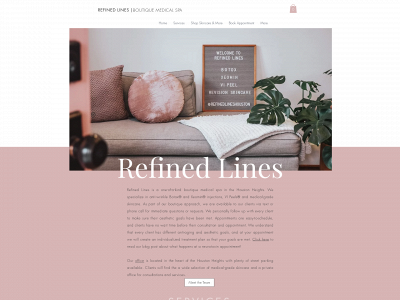 refinedlineshouston.com snapshot