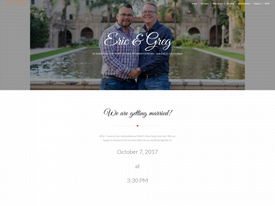 ericandgreg.com snapshot