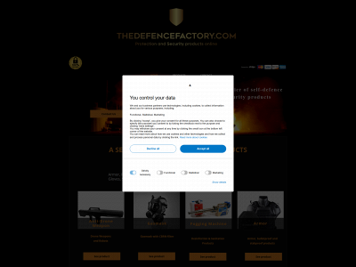 thedefencefactory.com snapshot