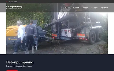 betonpumpe.dk snapshot