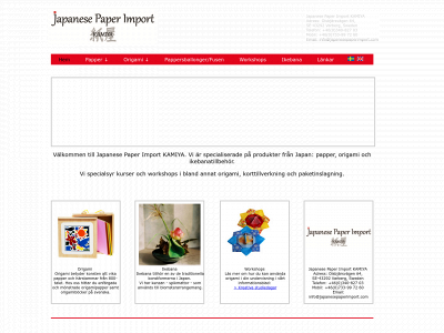japanesepaperimport.com snapshot