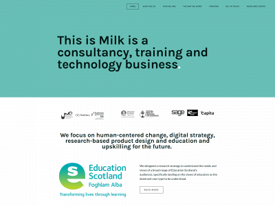 www.thisismilktraining.co.uk snapshot
