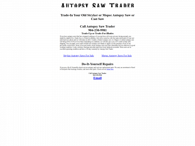 autopsy-saw-trader.com snapshot
