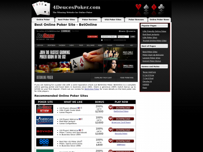 4deucespoker.com snapshot