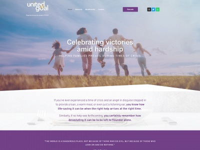 theunitedgoal.org snapshot