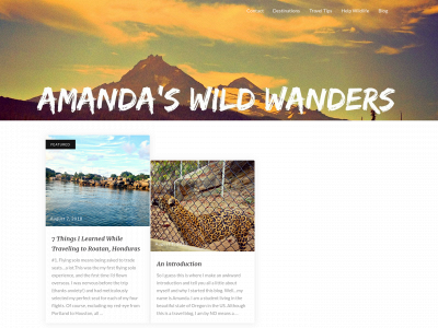 amandaswildwanders.com snapshot