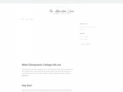 thealternativechiro.com snapshot