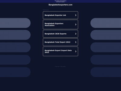 bangladeshexporters.com snapshot