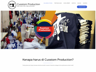 cuostomproduction.com snapshot