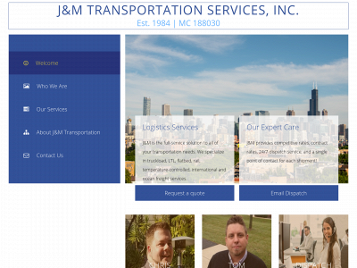 jandmtransportation.com snapshot