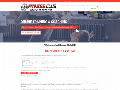 fitnessclubmerrittisland.com snapshot