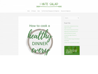 ihatesalad.co snapshot