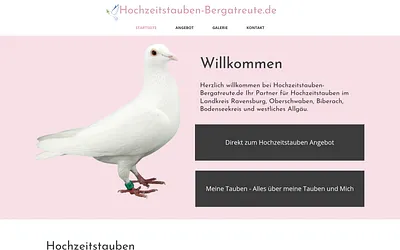 hochzeitstauben-bergatreute.de snapshot