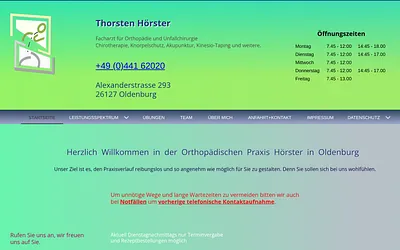 orthopaedie-hoerster.de snapshot