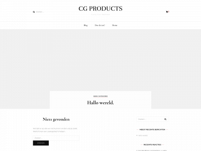 cgproducts.nl snapshot