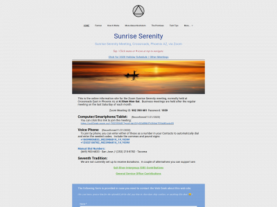 sunriseserenity.simplesite.com snapshot