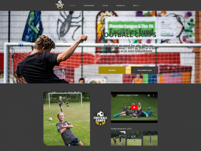 footballcamps.dk snapshot