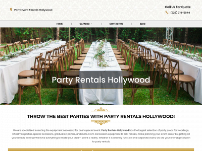 www.partyeventrentalshollywood.com snapshot