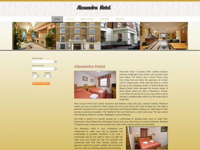 alexandrahotellondon.co.uk snapshot
