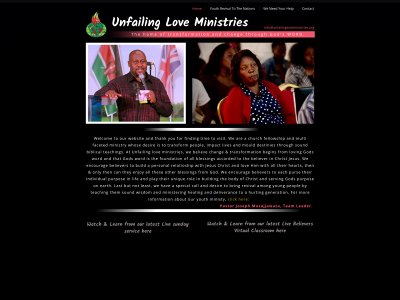 unfailingloveministries.org snapshot
