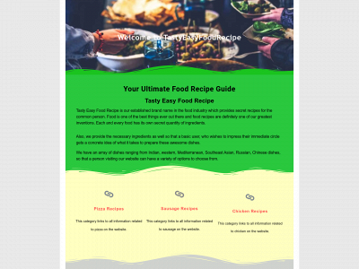 tastyeasyfoodrecipe.com snapshot
