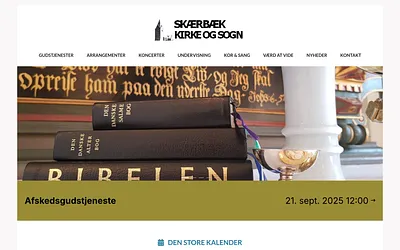 skaerbaekkirke.dk snapshot