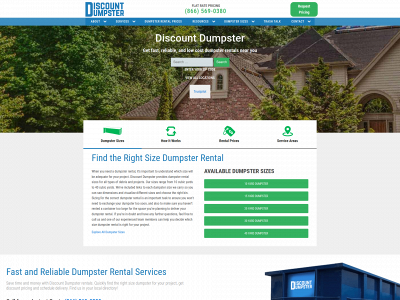 discountdumpsterco.com snapshot