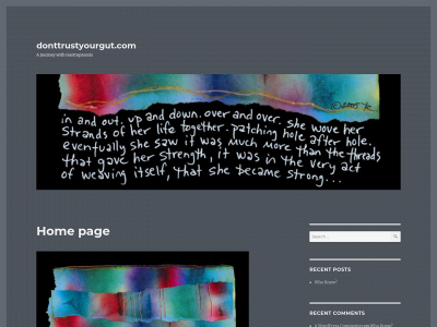 donttrustyourgut.com snapshot