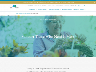 chaptershealthfoundation.org snapshot