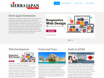 sierrajapan.com snapshot