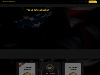 patriotbadgetrump.com snapshot