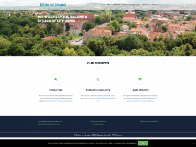 citizenoflithuania.com snapshot