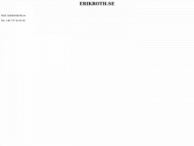 erikroth.se snapshot