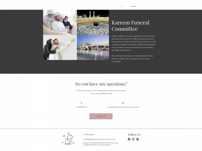 kareemfuneralcommittee.co.uk snapshot