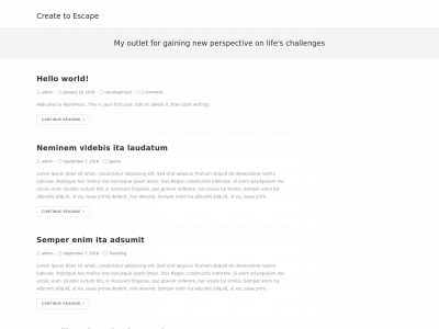 createtoescape.com snapshot
