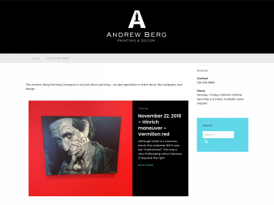 andrewbergpainting.com snapshot