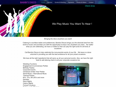 bambisdisco.co.uk snapshot