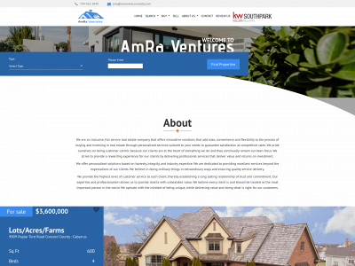 amraventuresrealty.com snapshot