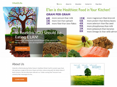 vital2life.net snapshot