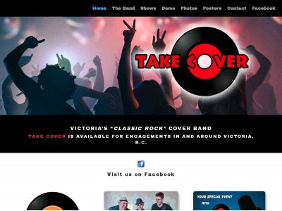 takecoverband.ca snapshot