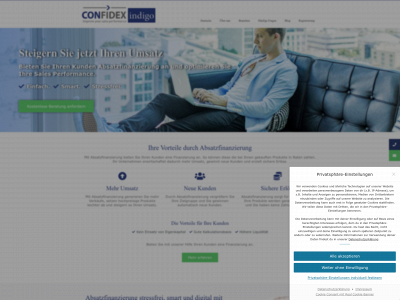 confidexindigo.com snapshot